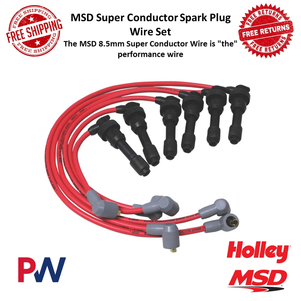 MSD 8,5 мм супер состояние Комплект проводов свечей зажигания для Mitsubishi 3000GT / Dodge Stealth - Изображение 1 из 4