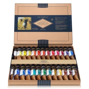 Mijello Mission Goldklasse reines Pigment Aquarell Set 15ml 24 Farben MWC-1524P - Bild 1 von 7