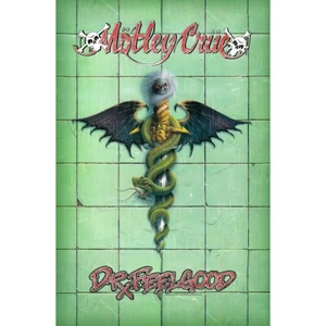 Motley Crue Dr. Feelgood LP Vinyl Record Flag Poster Wall Hanging Fabric Banner - Picture 1 of 1