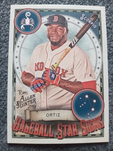 2019 TOPPS ALLEN & GINTER'S DAVID ORTIZ BASEBALL STAR SIGNS INSERT CARD#BSS-6