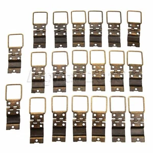 4/20Pcs 38x21mm Vintage Antique Brass Hardware Doors Wood Box Spring Hinges - Picture 1 of 10