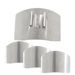 4 Pcs Stainless Steel Finger Guards for Cutting Food Chopping Protector - Picture 1 of 7