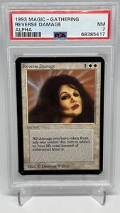Alpha Raro Daño Inverso PSA 7 Casi Nuevo Graduado Magic Magic The Gathering - Imagen 1 de 2
