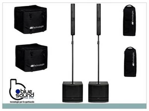 2X 2 PEZZI DB TECHNOLOGIES ES 802 SISTEMA AUDIO AMPLIFICATO 2400W + CUSTODIE - Foto 1 di 1