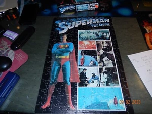 Superman The Movie Jigsaw Puzzle 1978 DC Comics 200 Piece Complete W/ Box 11 x17 - Picture 1 of 6