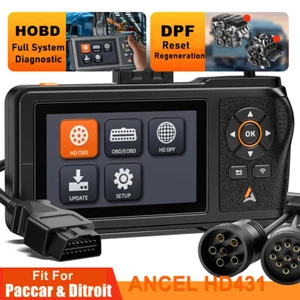 ANCEL HD431 Heavy Duty Truck Diagnostic Scanner DPF Regen OBD2 Car Code Reader - Foto 1 di 13