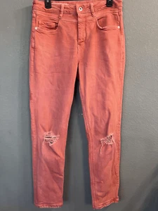 Anthropologie Pink High Rise Slim Size 29 Jeans - Picture 1 of 4