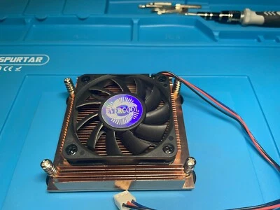 EverCool Low Profile 1U/2U Intel P4 Socket Copper Heatsink CPU Cooler - Image 1 of 4