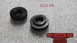 M5 Rändelmutter D16 H6 schwarz Polyamid Kunststoff Nylon PA6.6 Mutter 10 Stück - Bild 1 von 1