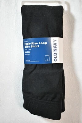 Pantalones Cortos de Bicicleta Old Navy Negros Talla 3X Tiro Alto Largos Para Mujer Nuevos Foto 1 de 4