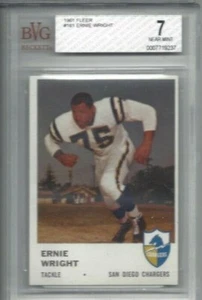 Tarjeta de fútbol americano Fleer 1961 #161 Ernie Wright, San Diego Chargers calificada en muy buena condición 7 - Imagen 1 de 1