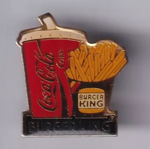 RARE PINS PIN'S .. COCA COLA COKE RESTAURANT BURGER KING FRANCE HAMBURGER 3 ~25 - Imagen 1 de 1