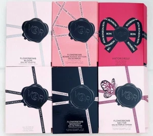 6 Viktor & Rolf SAMPLES: Flowerbomb, Bloom,Bomblicious, Midnight, BonBon, Nectar - Picture 1 of 22