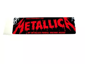 Adesivo decalcomania flipper Metallica Stern NOS - Foto 1 di 1