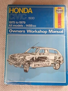 SEALED - HONDA CIVIC 1500 & CVCC ( 1975-1977) HAYNES MANUAL - Picture 1 of 6