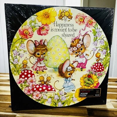 Vintage 70s 1970s Happyland Circular Springbok 500 Piece Jigsaw Puzzle PZL6515 - Image 1 of 4