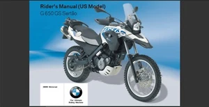 2012 BMW G650 GS Sertao USA Model Maintenance & Owner's Manual (Reprint) - Picture 1 of 12