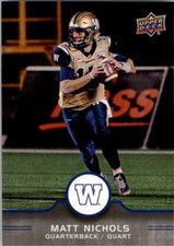 2016 Upper Deck CFL Canadian Football League Trading Cards Pick From List