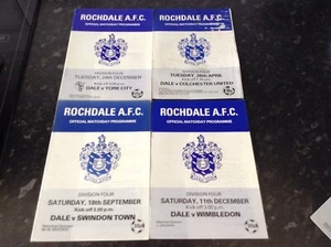 4 Rochdale Football Programmes 1982-83 Season - Picture 1 of 1
