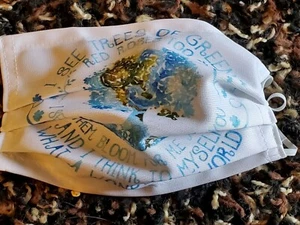 Louis Armstrong What A Wonderful World Face Mask X2 - Picture 1 of 5