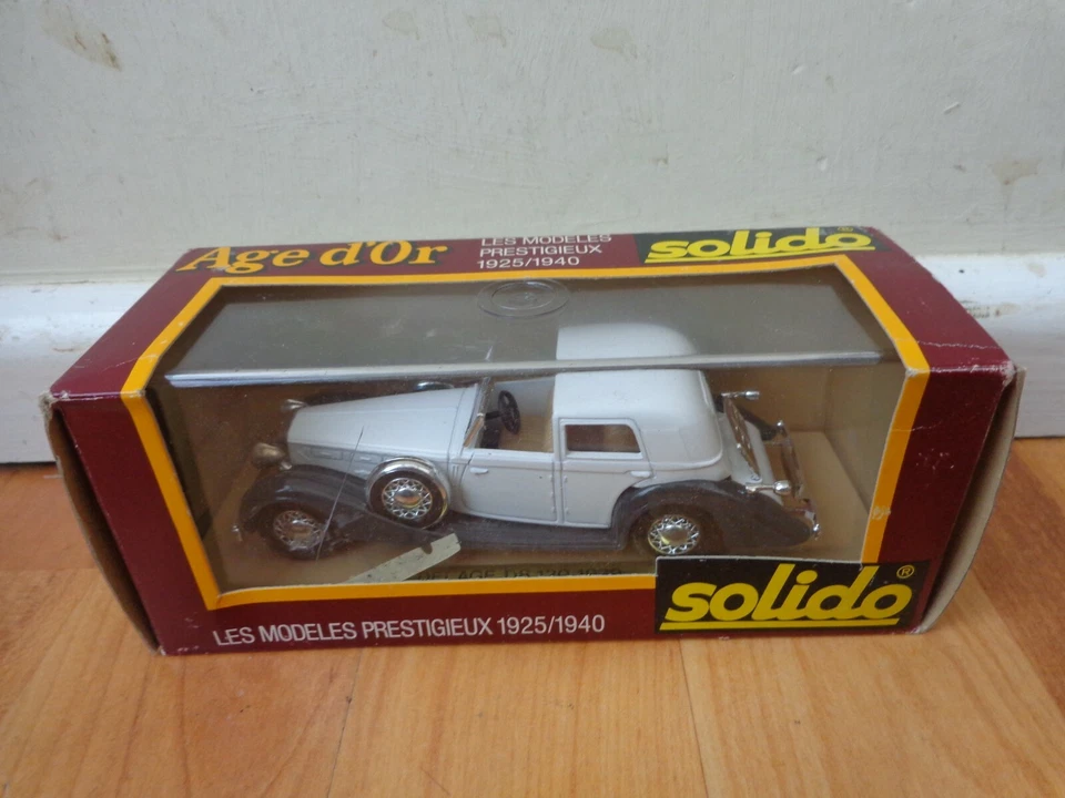 1/43 SOLIDO AGE D'OR - CLASSIC 1929 DELAGE WHITE DIECAST MODEL CAR REF 1151 - Image 1 of 1