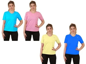 2Pk Women Ladies Plain Half Sleeve V Neck T Shirt Women Top Tee Cotton S-XXL UK - Picture 1 of 15