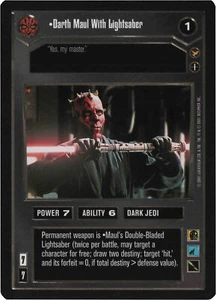 Star Wars CCG Tournament Darth Maul mit Lichtschwert (Folie) - Bild 1 von 1