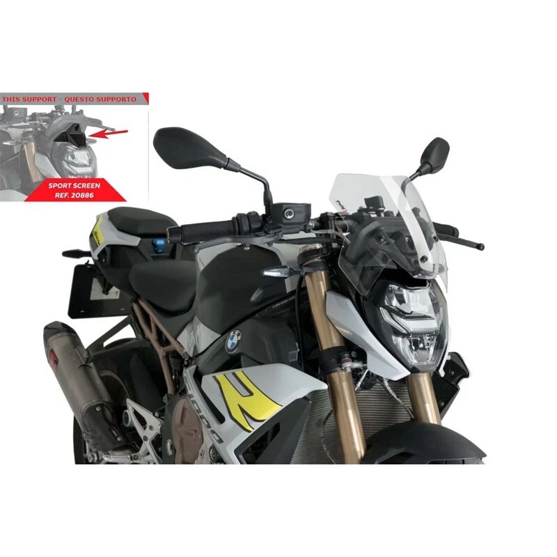 CUPOLINO NAKED N.G. SPORT PUIG PER BMW M 1000 R 2023 > 2024 TRASPARENTE 20886W - Immagine 1 di 1