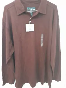 Mens John Adventure Plum Color Sweater Shirt NWT Size XL Cotton And Acrylic - Picture 1 of 7