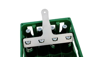 4er Flaschenöffner um 4 Bier zu öffnen für 0,5L / Edelstahl / Männergeschenk - Bild 1 von 5