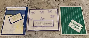 Personally Handcrafted Cards-Sympathy 3-pack bundle BEAUTIFUL! - Picture 1 of 1