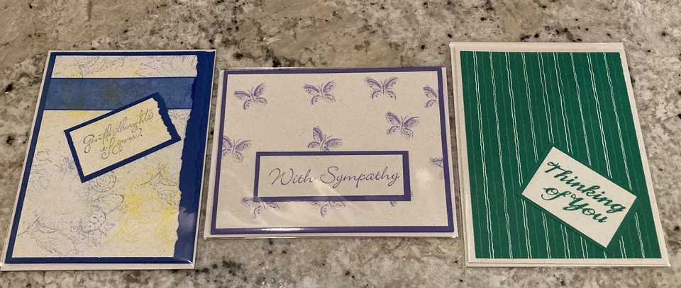 Personally Handcrafted Cards-Sympathy 3-pack bundle BEAUTIFUL! - Image 1 of 1