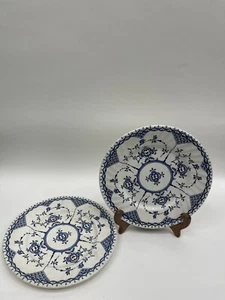 2 Vintage H. Aynsley & Co Copenhagen Pattern Ironstone 7" Plates Made in England - Picture 1 of 7