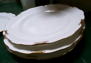 Royal Crown Derby Regency 10" Dinner Plate set of 4 Gold Trim - Picture 1 of 4