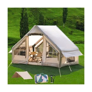 Inflatable Camping Tent with Waterproof Canopy, Cabin Tent, 4-6 Person Glampi... - Picture 1 of 6