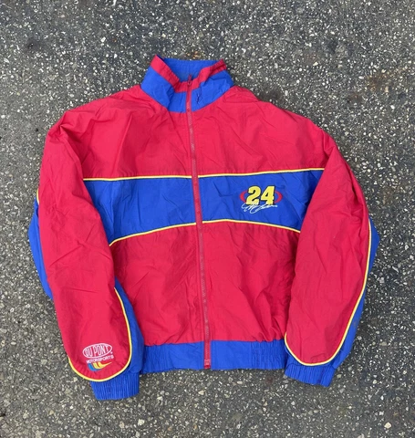 VTG Chase Authentics Jeff Gordon #24 Jacket/Windbreaker Dupont L Back Hit Cover
