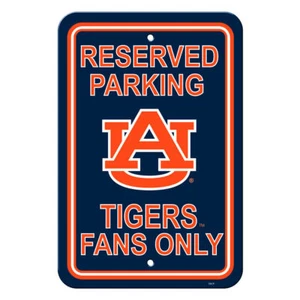 Auburn Tigers Sign 12x18 Plastic Reserved Parking Style CO - Picture 1 of 1