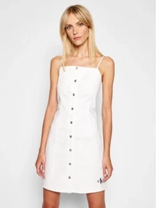 Calvin Klein Jeans Vestito da giorno J20J215673 Bianco - Foto 1 di 4