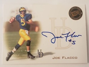 2008 Press Pass Authentics JOE FLACCO Blue On-Card Auto Ravens Browns RC #PPS-JF