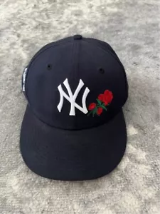 New York NY Yankees Hat Roses New Era 7 3/4 Black Cooperstown World Series 1996 - Picture 1 of 10
