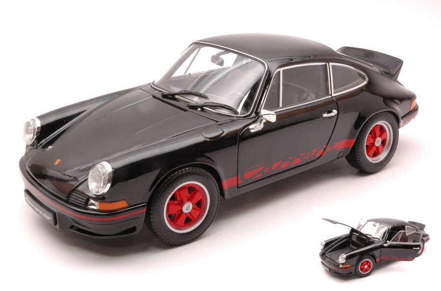 Welly PORSCHE 911 CARRERA RS 1973 BLACK/RED 1:18 - Immagine 1 di 1