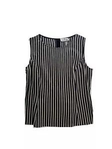 Valentino Women Black & White Blouse Size 14 - Picture 1 of 5