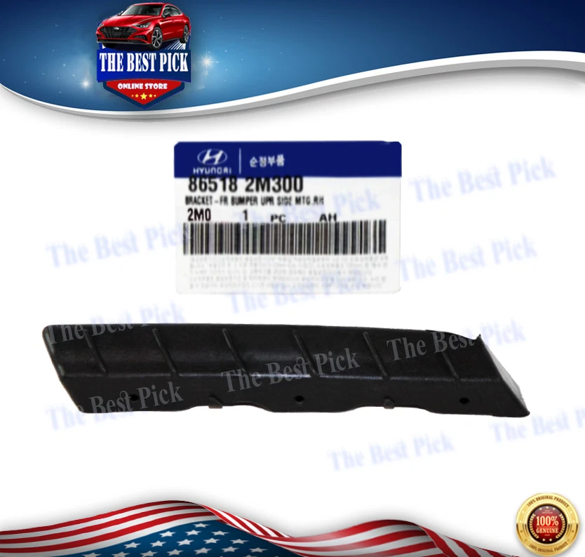 GENUINO⭐Soporte de cubierta de parachoques delantero superior derecho para Genesis Coupe 2013-15 865182M300 Foto 1 de 1