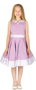 BlackButterfly Kinder 'Zoey' Vintage Tupfen 50er Jahre Party Mädchen Abschlussballkleid - Bild 1 von 26