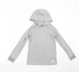 Debenhams Boys Grey Cotton Blend Hoodie Size 9-10 Years - Picture 1 of 12