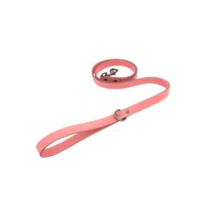 Gooby Small Dog 4ft Flat Leash Lightweight Pink Micro Suede Made in USA - Picture 1 of 2