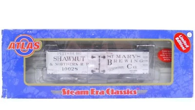 Atlas O Pittsburg Shawmut Northern Mary's Brewing 36' Beer Reefer 3002421-1 NEW - Image 1 of 4