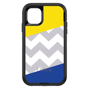 OtterBox Defender para iPhone / Samsung Galaxy - Azul Amarillo Bloque Gris Chevron - Imagen 1 de 40
