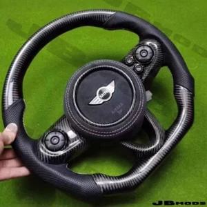 Volante inferior plano de fibra de carbono Mini Gen 3 F56 F55 F60 con botones - Imagen 1 de 1