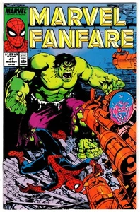 MARVEL FANFARRIA # 47 (1a serie) 1989 Marvel (en muy buen estado) Hulk Spider-Man (B) - Imagen 1 de 2